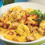 Tortelloni in Pilz Rahm Soße