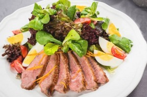 Salat mit Entenbrust