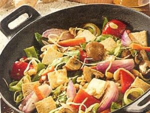 Wok Gemüse mit Tofu