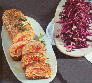 Lammhackbraten mit Rotkraut